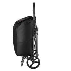 NILS NC4303 40L černá se sedátkem Nákupní taška na kolečkách