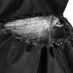 NILS NC4303 40L černá se sedátkem Nákupní taška na kolečkách