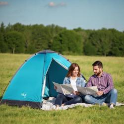 Nils NC3021 modrý turistický stan (VÝPRODEJ)