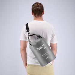 NILS CAMP Nepromokavý vak NC1703 15L šedý