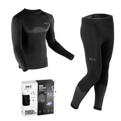 NILS Set pánskeho funkčného prádla BTZ0464 Magnus čierne