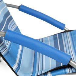 NILS CAMP Plážové křeslo NC3035 tyrkysové