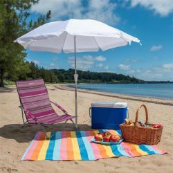 Nils Plážové kreslo Camp NC3035 ružové