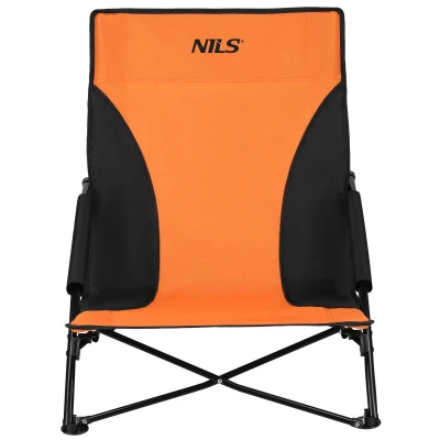 NILS Plážové křeslo NC3035 oranžovo-černé NILS Plážové křeslo NC3035 oranžovo-černé