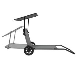 Nils Plážové lehátko so strieškou Camp NC3307 sivé