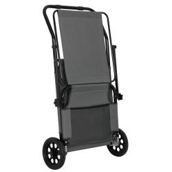 Nils Plážové lehátko so strieškou Camp NC3307 sivé