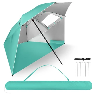 Nils Plážový slnečník / paraván Camp NC17114 240 cm zelený