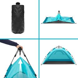 NILS Pop-up plážový stan NC4802 modrý
