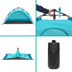 NILS Pop-up plážový stan NC4802 modrý