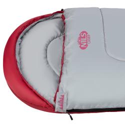 Nils NC2008 bordó/sivý predĺžený spacák