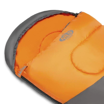 Nils NC2008 šedý/oranžový prodloužený spací pytel