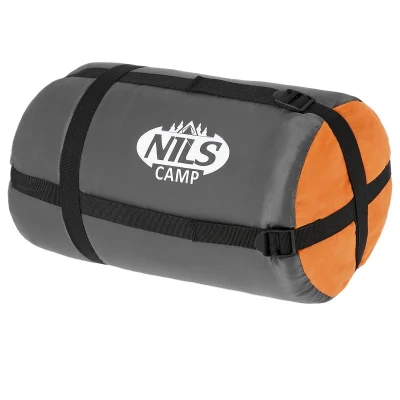 Nils NC2008 šedý/oranžový prodloužený spací pytel