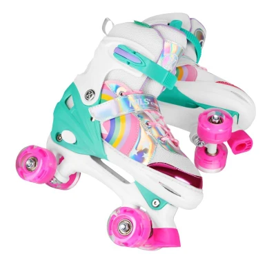 Nils NQ0187 duhové quad kolečkové brusle