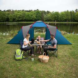 Nils NC6031 Highland modrý/světle šedý rodinný stan