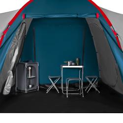 Nils NC6031 Highland modrý/svetlo sivý rodinný stan