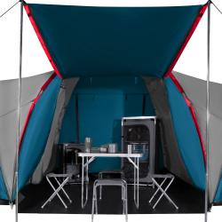 Nils NC6031 Highland modrý/svetlo sivý rodinný stan