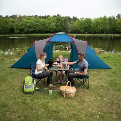 Nils NC6031 Highland modrý/svetlo sivý rodinný stan