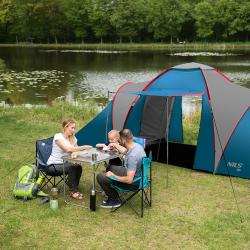 Nils NC6031 Highland modrý/svetlo sivý rodinný stan