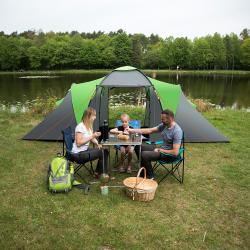 Nils NC6431 Highland IV zelený/šedý rodinný stan