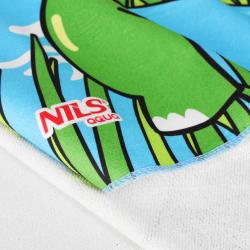 Nils Ručník - pončo z mikrovlákna aqua NAR20 Crocodile