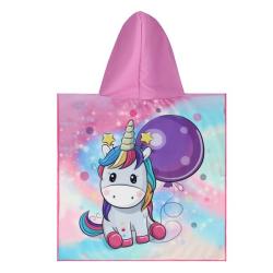 Nils Ručník - pončo z mikrovlákna aqua NAR20 Unicorn