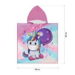 Nils Ručník - pončo z mikrovlákna aqua NAR20 Unicorn