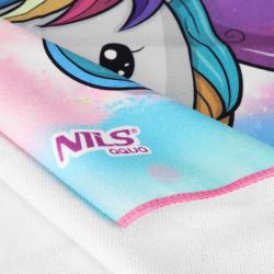 Nils Uterák - pončo z mikrovlákna aqua NAR20 Unicorn