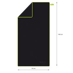 Nils Uterák z mikrovlákna aqua NAR11 čierny/zelený