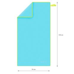 Nils Uterák z mikrovlákna aqua NAR11 svetlomodrý/zelený