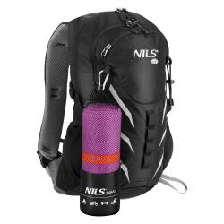 Nils Ručník z mikrovlákna aqua NAR12 fialový/oranžový