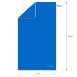 Nils Ručník z mikrovlákna aqua NAR12 modrý/světle modrý