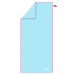 NILS Aqua Ručník z mikrovlákna NAR13 světle modrý/růžový