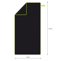 Nils Ručník z mikrovlákna Camp NCR11 černý/zelený