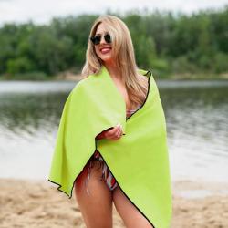 Nils Ručník z mikrovlákna Camp NCR11 zelená/černá