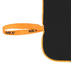 NILS CAMP Ručník z mikrovlákna NCR12 černá/oranžová