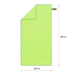 NILS CAMP Ručník z mikrovlákna NCR12 zelený