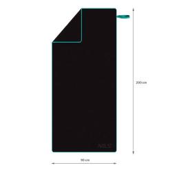 NILS Ručník z mikrovlákna NCR13 černý/modrý