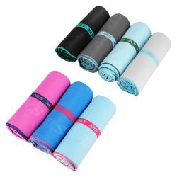 NILS Ručník z mikrovlákna NCR13 černý/modrý