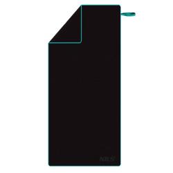 NILS Ručník z mikrovlákna NCR13 černý/modrý