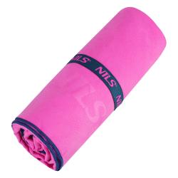 NILS Ručník z mikrovlákna NCR13 růžový / tmavě modrý