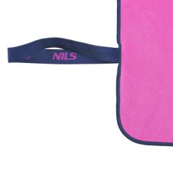 NILS Ručník z mikrovlákna NCR13 růžový / tmavě modrý (VÝPRODEJ)