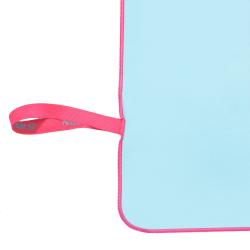 NILS CAMP Ručník z mikrovlákna NCR13 světle modrý/růžový