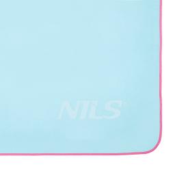 NILS CAMP Ručník z mikrovlákna NCR13 světle modrý/růžový