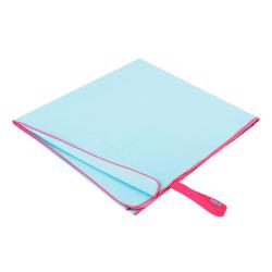 NILS CAMP Ručník z mikrovlákna NCR13 světle modrý/růžový