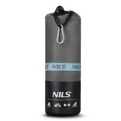 NILS Ručník z mikrovlákna NCR13 tmavě šedý/modrý