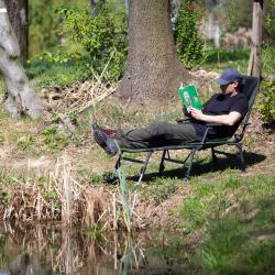 Nils Rybárske kreslo s podnožkou Camp NC1802