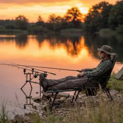 Nils Rybárske kreslo s podnožkou Camp NC2703