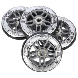 Nils Sada černých PU koleček 84x24 + ložiska ABEC9 Extreme Nils Sada černých PU koleček 84x24 + ložiska ABEC9 Extreme
