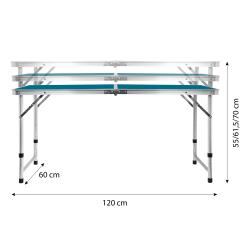 Nils Sada skladacieho kempingového stola a stoličiek Camp NC1633 modrá