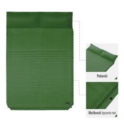 Nils NC4060 zelená samonafukovací dvouosobová karimatka